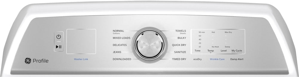 PTD60EBSRWS GE Profile 7.4 Cu. Ft. White Front Load Electric Dryer