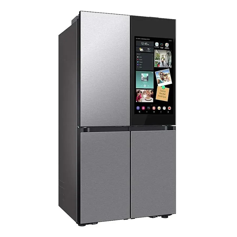 RF29DB9900QDAA Samsung Bespoke 29 cu. ft. 4-Door Flex French Door Refrigerator with AI Family Hub+, AI Vision Inside, Convertible Lower Right Storage, and Beverage Center
