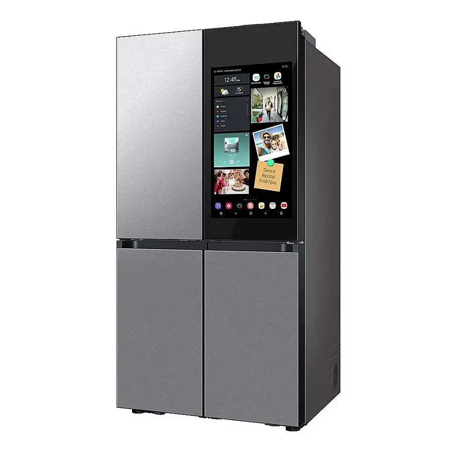 RF29DB9900QDAA Samsung Bespoke 29 cu. ft. 4-Door Flex French Door Refrigerator with AI Family Hub+, AI Vision Inside, Convertible Lower Right Storage, and Beverage Center