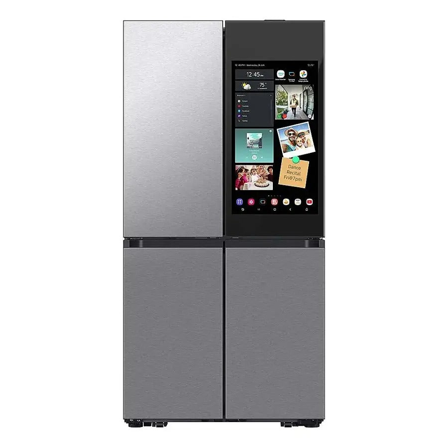 RF29DB9900QDAA Samsung Bespoke 29 cu. ft. 4-Door Flex French Door Refrigerator with AI Family Hub+, AI Vision Inside, Convertible Lower Right Storage, and Beverage Center