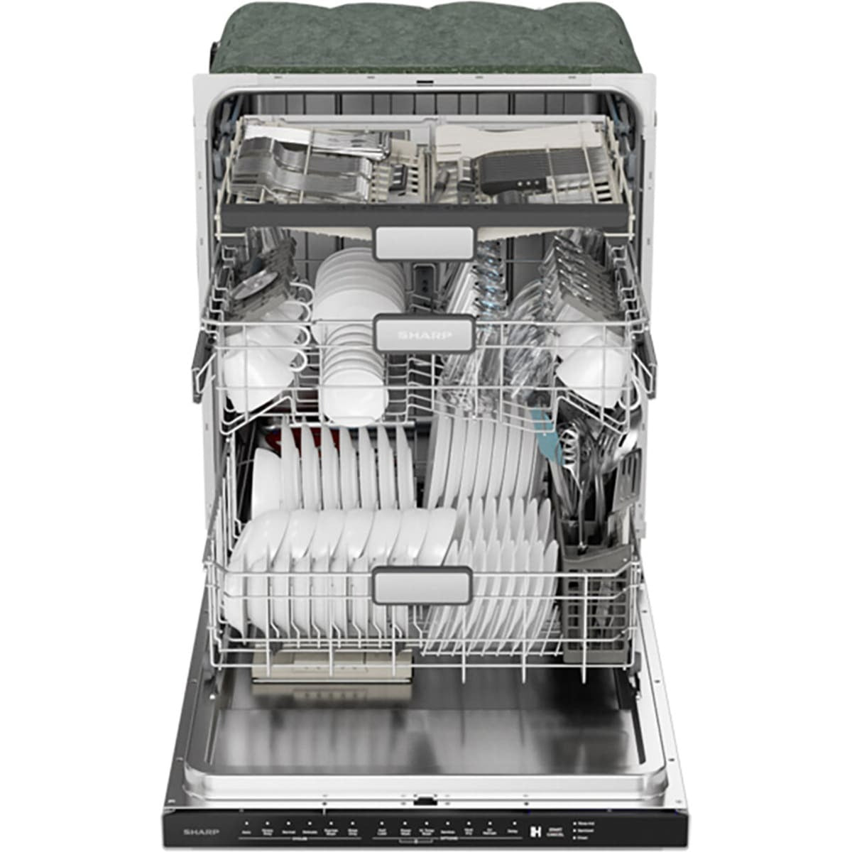 24 Inch Fully Integrated Dishwasher with 14 Place Settings, 45 dBA, 6 Wash Cycles, Adjustable 3rd Rack, Heat Dry, Power Wash, NSF Certified, and Energy Star® Rated