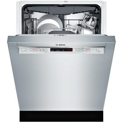 SHEM63W55N Bosch 300 Series 24" Front Control Built-In Dishwasher with 44 dBA and 3rd Rack in Stainless Steel