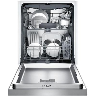 SHEM63W55N Bosch 300 Series 24" Front Control Built-In Dishwasher with 44 dBA and 3rd Rack in Stainless Steel