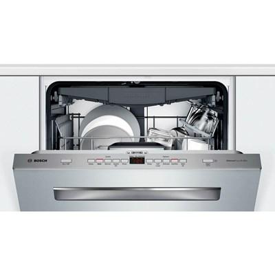 SHPM65Z55N Bosch 500 Series 24" Top Control Built-In Dishwasher with 44 dBA and Flexible 3rd Rack in Stainless Steel