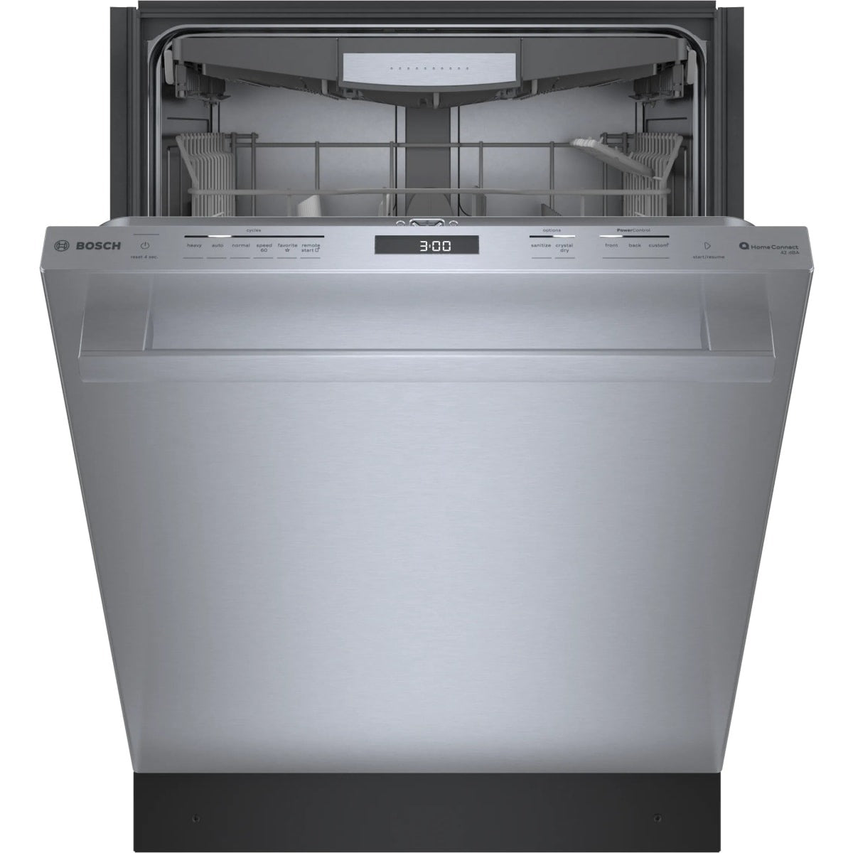 SHX78CM5N Bosch 800 Series 24-in Top-Control Built-In Dishwasher with CrystalDry™ for Superior Drying, PrecisionWash®, 42 dB, Anti-Fingerprint Finish (Stainless Steel)