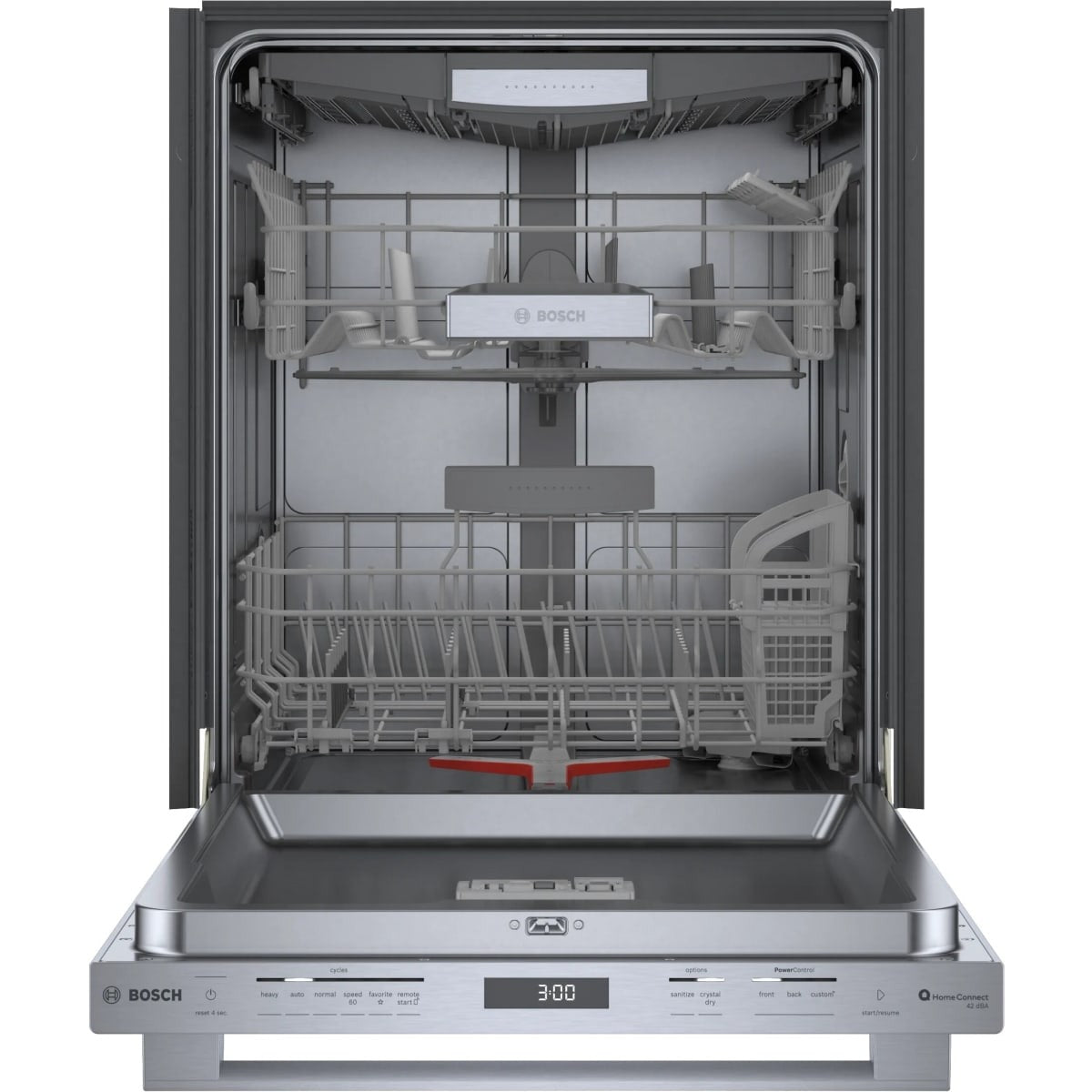 SHX78CM5N Bosch 800 Series 24-in Top-Control Built-In Dishwasher with CrystalDry™ for Superior Drying, PrecisionWash®, 42 dB, Anti-Fingerprint Finish (Stainless Steel)