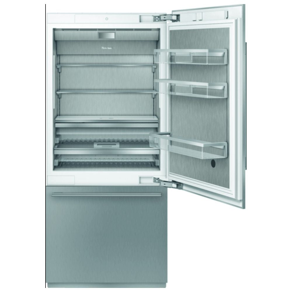 T36BB915SS - Thermador 19.4 cu. ft. Built-In French Door Refrigerator with Freedom® Hinge, TFT Display, Adjustable Shelves, Freshness Drawers (Stainless Steel)