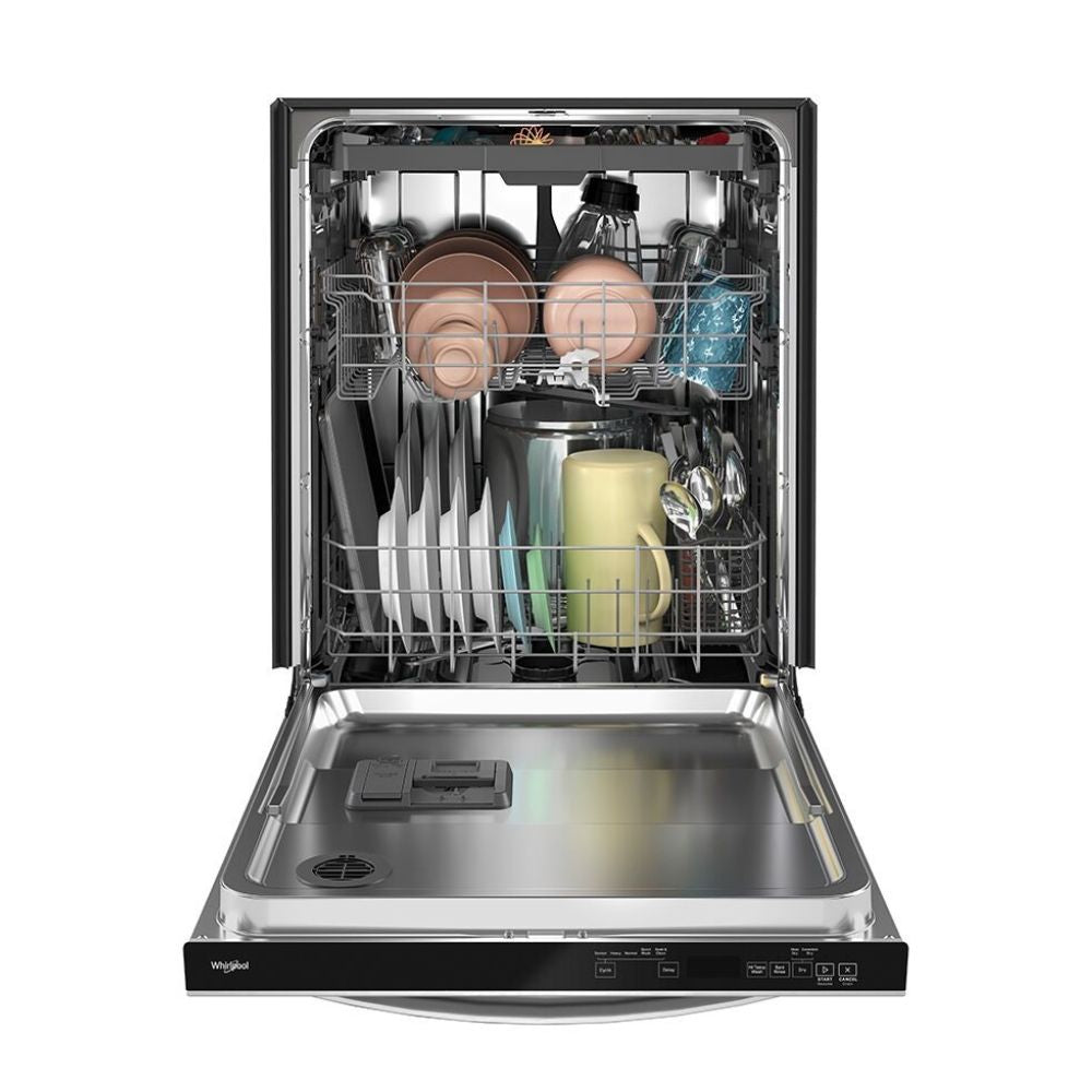 WDT750SAKZ - Whirlpool 24" Dishwasher with 3rd Rack, Sensor Cycle, 13 Place Settings, Heated Dry Option (Fingerprint Resistant Stainless Steel)