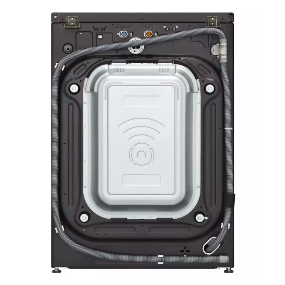 5.0 cu. ft. front load washer with LCD digital dial and touch controls. Up to 1300 RPM spin speed, 25 wash cycles including AI Wash and Steam. Stainless steel drum, TurboWash, Wi-Fi connectivity, ENERGY STAR® certified