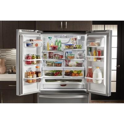 WRF540CWHZ Whirlpool 36" French Door Refrigerator with Interior Water Dispenser in Fingerprint Resistant Stainless Steel