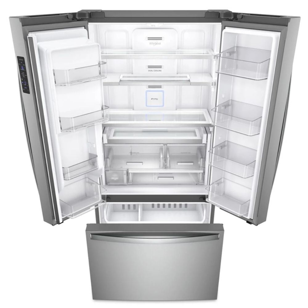 WRFC9636RZ Whirlpool 36-inch 20.6 cu. ft. French Door Refrigerator with Exterior Ice and Water Dispenser