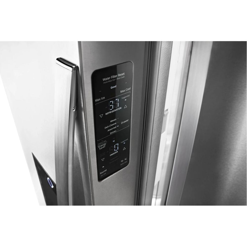 WRFC9636RZ Whirlpool 36-inch 20.6 cu. ft. French Door Refrigerator with Exterior Ice and Water Dispenser
