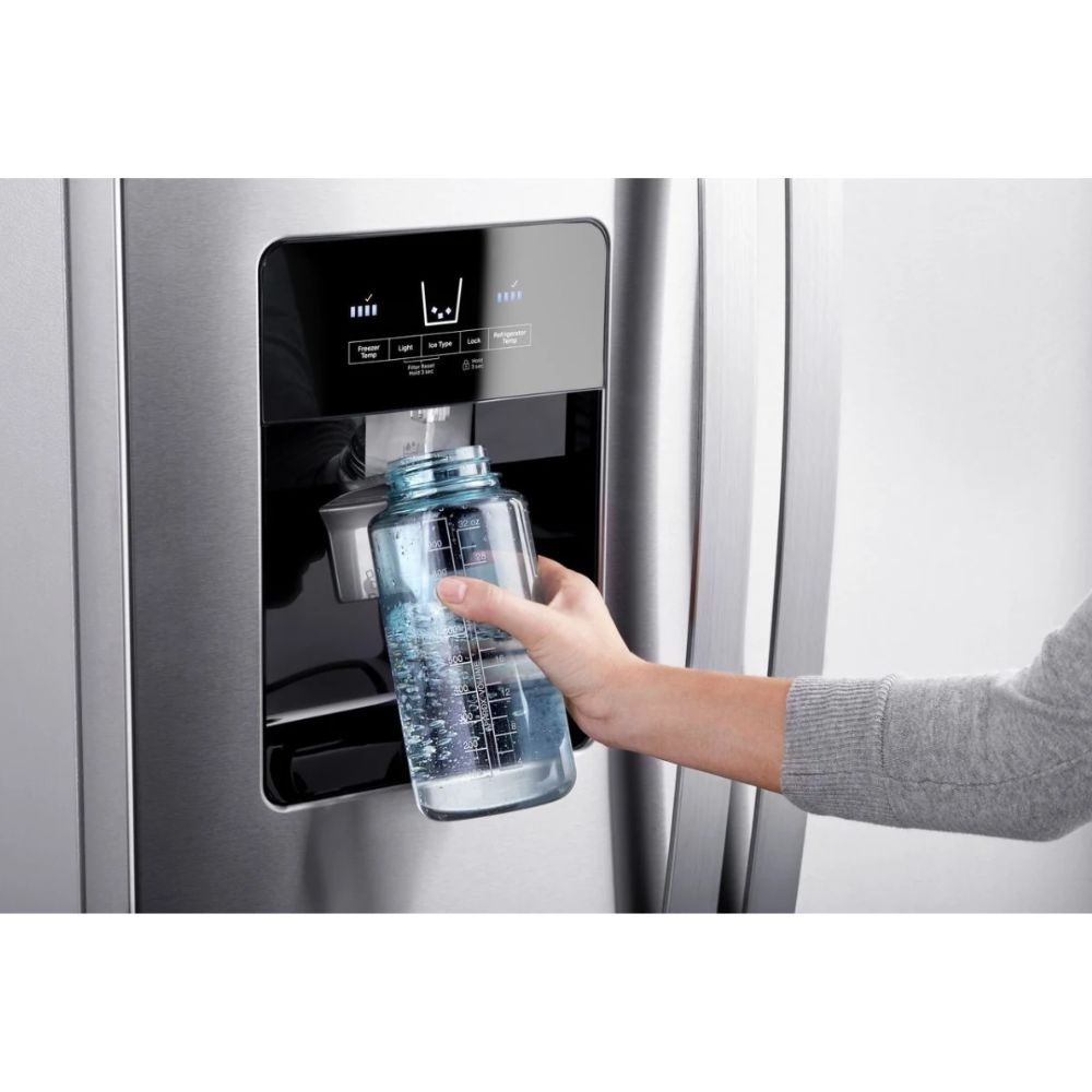 WRS321SDHZ Whirlpool 21.4 cu. ft. Side-by-Side Refrigerator with SpillGuard™ Glass Shelves
