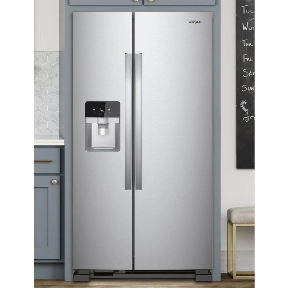 WRS321SDHZ Whirlpool 21.4 cu. ft. Side-by-Side Refrigerator with SpillGuard™ Glass Shelves