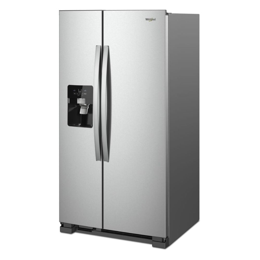 WRS331SDHM - Whirlpool 21 cu. ft. Side-by-Side Refrigerator with Frameless Glass Shelves, Gallon Door Storage, LED Interior Lighting (Fingerprint Resistant Stainless Steel)