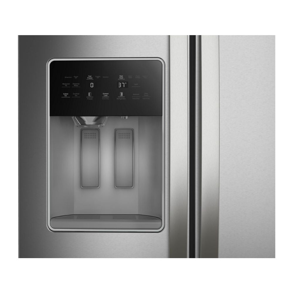 WRSC5536RZ - Whirlpool 24.5 cu. ft. Side-by-Side Refrigerator with Dual Pad External Ice & Water Dispenser, Adjustable Storage (Fingerprint Resistant Stainless Steel)