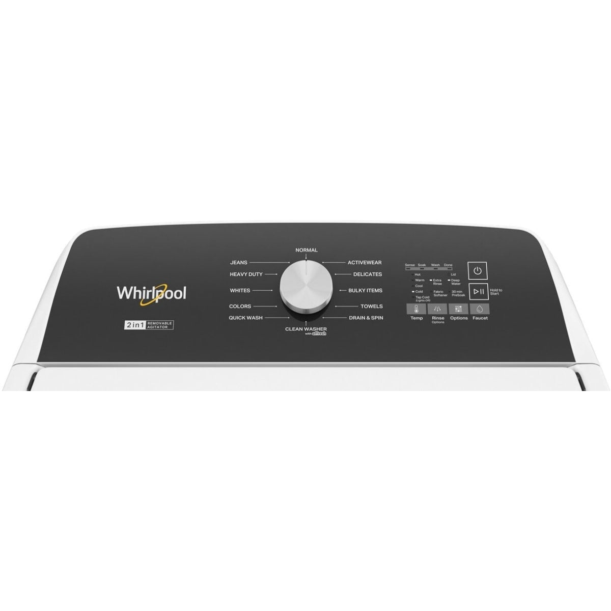 WTW5057LW Whirlpool 4.7 cu. ft. Top Load Washer with Adaptive Wash Technology and Agitator