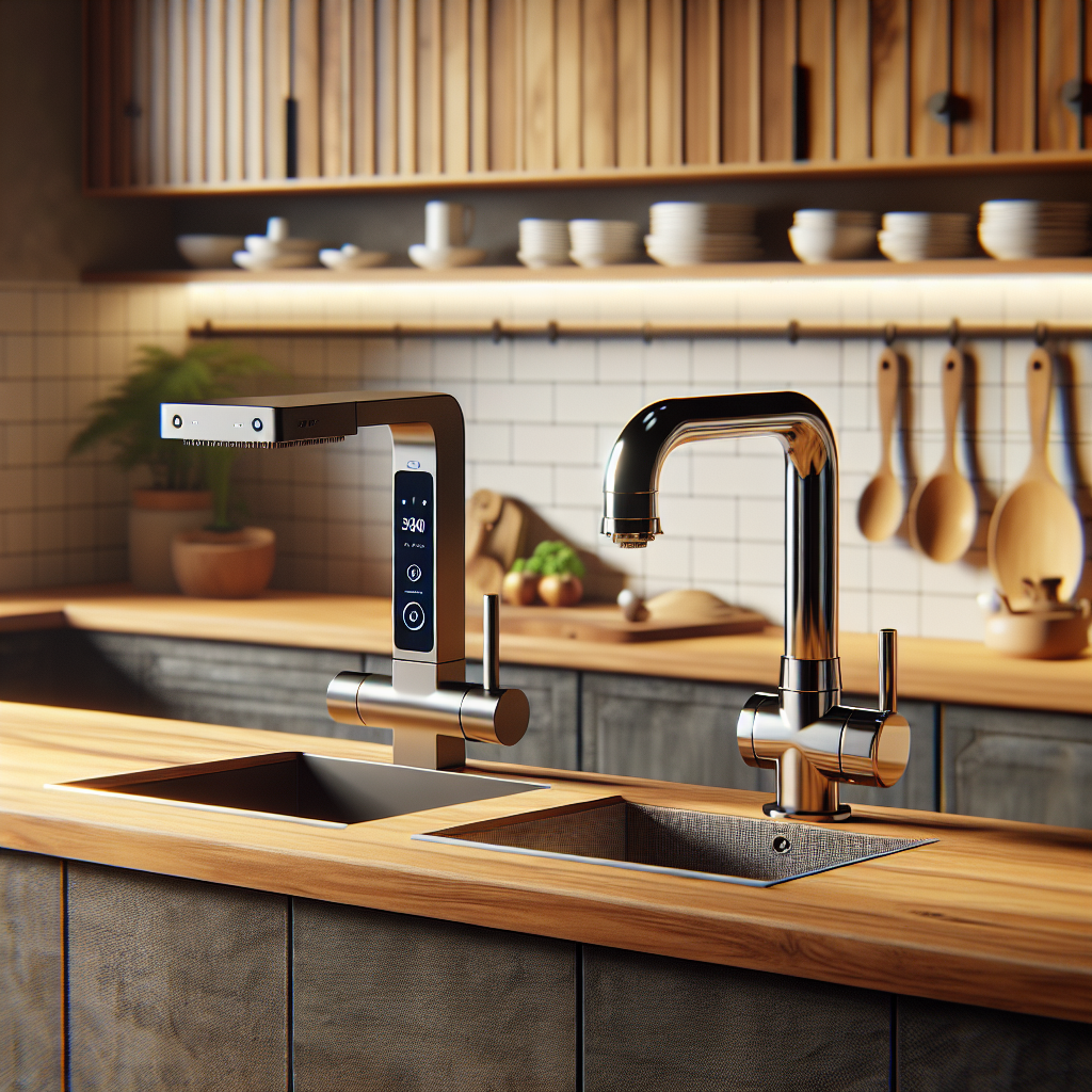 Comparing trends: smart faucet vs traditional models for space saving