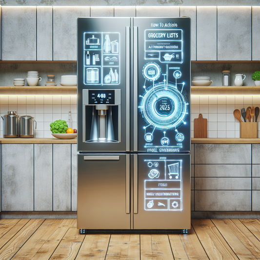 How to achieve automated grocery lists with a panel-ready fridge in 2025