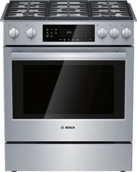 Bosch 800 Series HGI8056UC 30" Stainless Steel Slide-In Convection Gas Range Pic