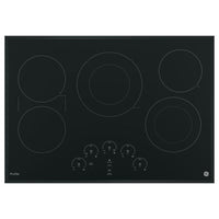 GE - Profile Series PP9030DJBB 30" Built-In Electric Cooktop in Black 5 Elements