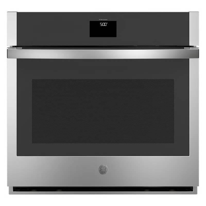 GE 30" 5.0 Cu.Ft. Built-In Single Electric Convection Wall Oven JTS5000SNSS Pics - Alabama Appliance