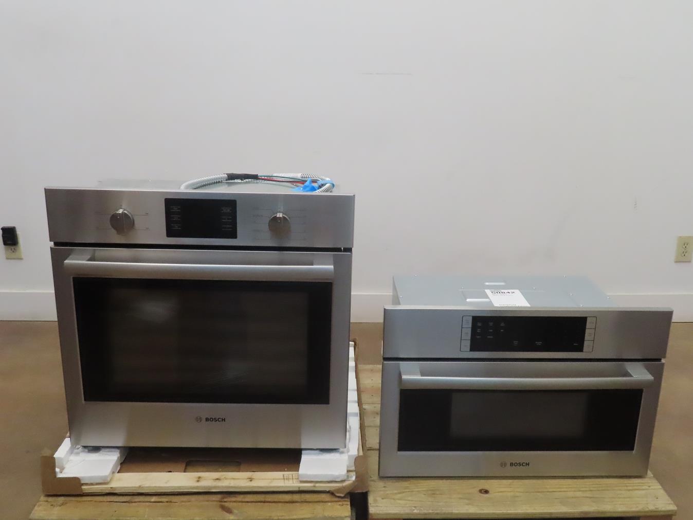 Bosch 500 Series 30" Electric Wall Oven HBL5351UC & HMB50152UC Combo FullWaranty