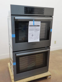 Bosch 800 Series HBL8642UC 30" Black Stainless Double Electric Wall Oven