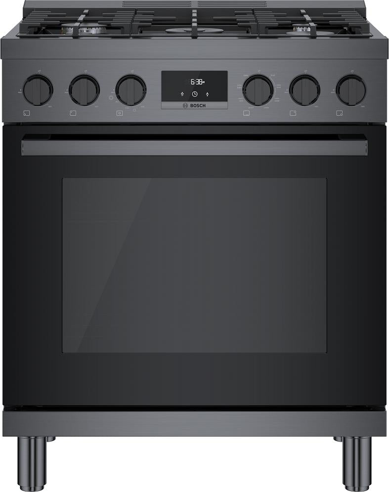 Bosch 800 Series HDS8045U 30" Dual Fuel Range with 5 Sealed Burners FullWarranty