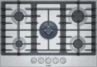 Bosch 800 Series NGM8058UC 30" Stainless Steel Gas Cooktop with 5 Sealed Burners