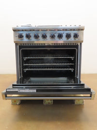 Viking 5 Series VDR5366BDG 36" Damascus Grey Dual Fuel Range 2022 Model