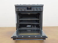 Bosch 800 Series HGS8045UC Black Stainless Steel 30" Freestanding Gas Range IMGS