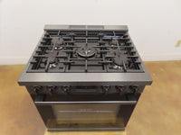 Bosch 800 Series HGS8045UC Black Stainless Steel 30" Freestanding Gas Range IMGS