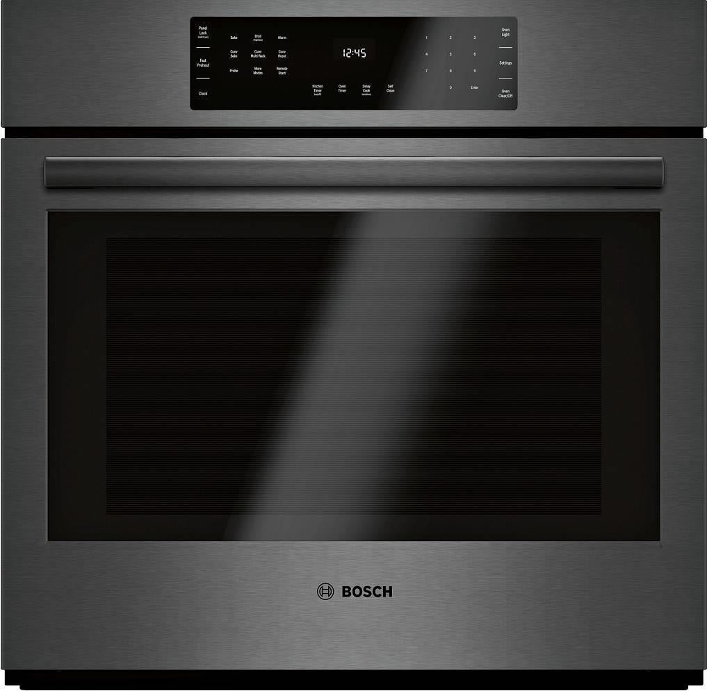 Bosch 800 Series HBL8443UC 30" Black Stainless Single Electric Wall Oven Perfect