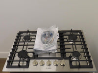 Bosch 800 Series NGM8058UC 30" Stainless Steel Gas Cooktop with 5 Sealed Burners