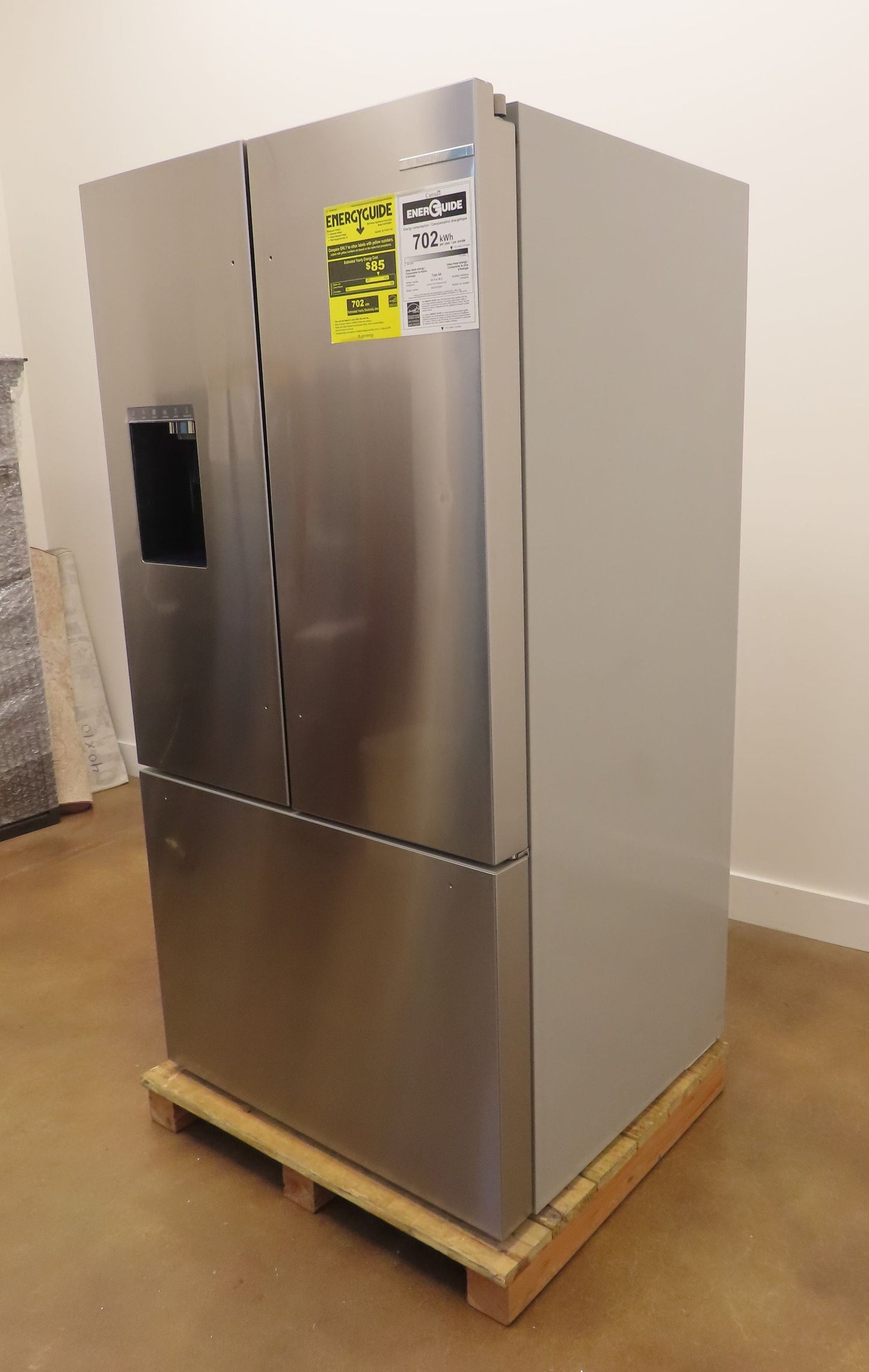 Bosch 500 Series B36FD50SNS 36" Full Depth French Door Refrigerator