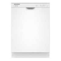 24 Inch Full Console Dishwasher with 12 Place Settings, 3 Wash Cycles, PVC Coated Racks, Plastic Tub, Quick Wash, Triple Filter Wash, and ENERGY STAR Certified: White
