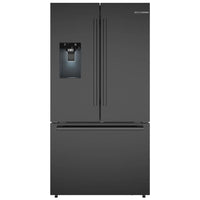 B36CD52SNB — Bosch 500 Series 21.6 cu. ft. Counter-Depth French Door Smart Refrigerator with External Water & Ice Dispenser, MultiAirFlow™, UltraClarity Pro Filter (Black Stainless)