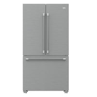 36 Inch Counter-Depth French Door Refrigerator with 20.5 Cu. Ft. Capacity, Glass Shelves, HarvestFresh™ Crisper Technology, Internal Water Dispenser, Automatic Ice Maker, Fingerprint Resistant Stainless Steel, ENERGY STAR Certified
