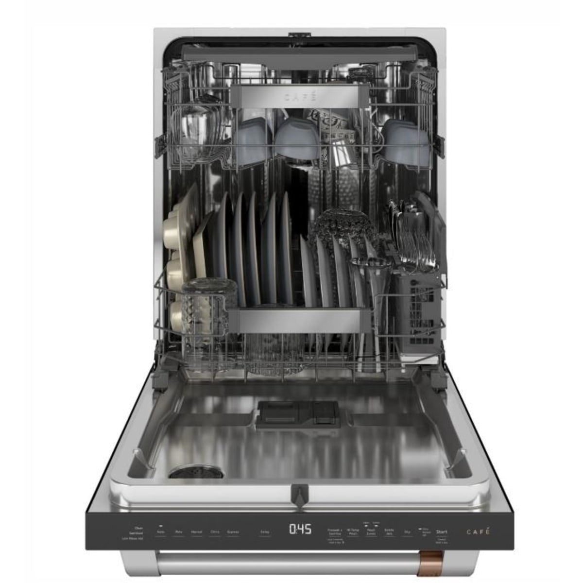 CDT845P3ND1 — Café ENERGY STAR® 24″ Built-In Dishwasher with Steam + Sanitize, Ultra Wash & Dry, 16 Place Settings (Matte Black)