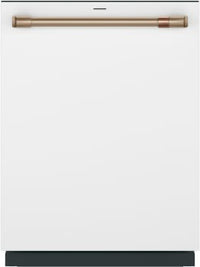 CDT858P4VW2 Café™ 24" Top Control Built-In Dishwasher with Ultra Wash & Dry and 3rd Rack in Matte White