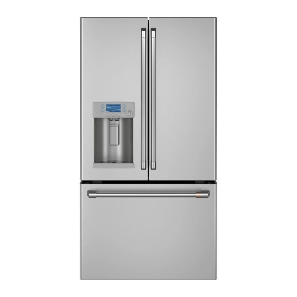 CFE28TP2MS1 - 36 Inch French Door Smart Refrigerator with 27.8 Cu. Ft. Capacity, Precise Fill Setting, TwinChill™ Evaporators, Temperature-Controlled Drawer, Wi-Fi Connect, Hot Water Dispenser, ADA Compliant, and ENERGY STAR®, Brushed Stainless Handles