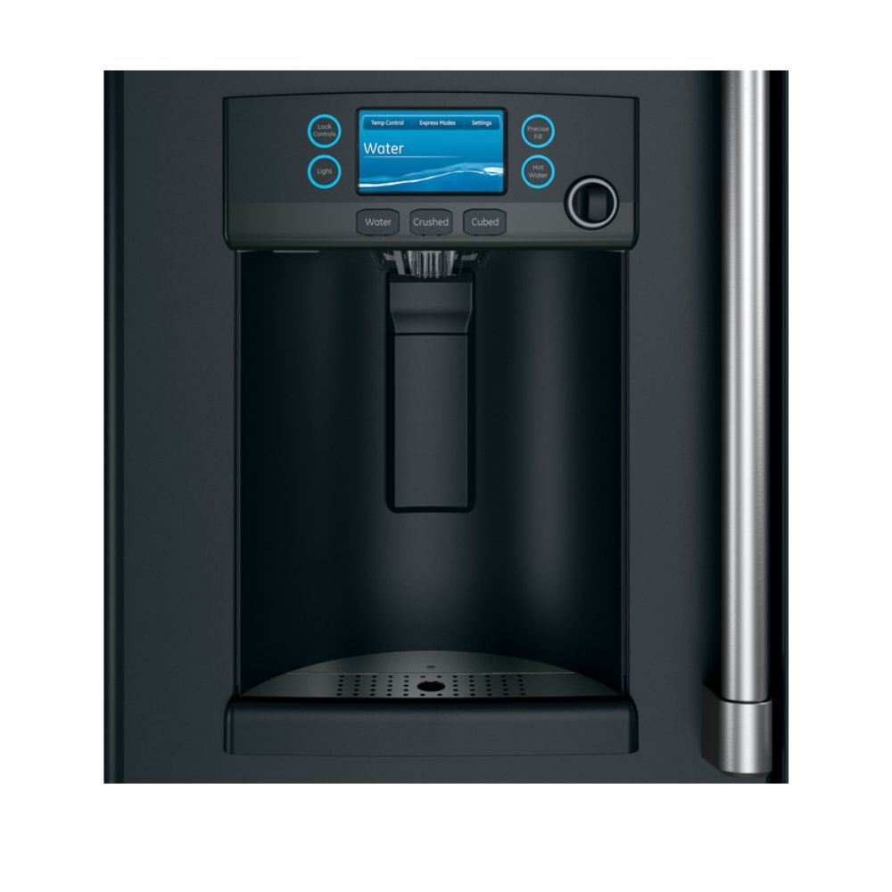 36 Inch French Door Refrigerator with 27.7 Cu. Ft. Capacity, Spill-Proof Glass Shelves, Dual Ice Maker, Hot Water Dispenser with Precise Fill, Exterior Ice and Water Dispenser, WiFi Enabled, ENERGY STAR Certified