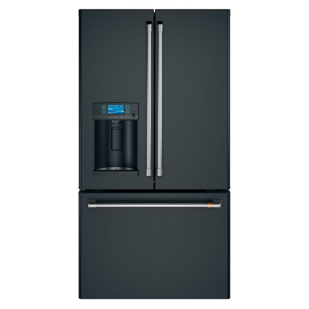 36 Inch French Door Refrigerator with 27.7 Cu. Ft. Capacity, Spill-Proof Glass Shelves, Dual Ice Maker, Hot Water Dispenser with Precise Fill, Exterior Ice and Water Dispenser, WiFi Enabled, ENERGY STAR Certified