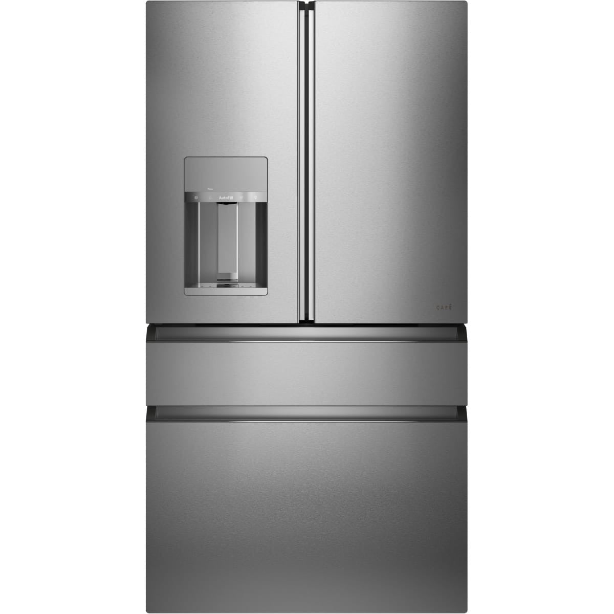 CVE28DM5NS5 — Café 27.8 cu. ft. Smart 4-Door French Door Refrigerator with WiFi Connect, TwinChill™ Evaporators & Convertible Drawer (Platinum Glass)