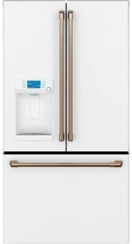 CYE22TP4MW2 Café 36 in.  22.2 Cu. Ft. Matte White Counter Depth French Door Refrigerator
