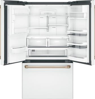CYE22TP4MW2 Café 36 in.  22.2 Cu. Ft. Matte White Counter Depth French Door Refrigerator