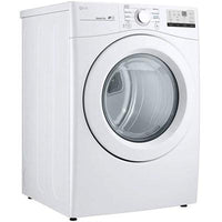 DLE3400W LG 7.4 Cu. Ft. White Front Load Electric Dryer