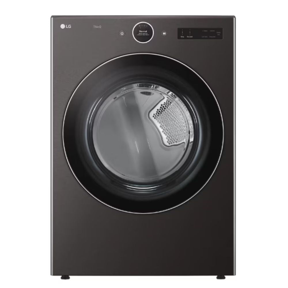 Front load electric dryer DLEX6700B, Black Steel, 7.4 cu. ft. 23 cycles including AI Dry, Heavy Duty, SteamFresh™ and SteamSanitary™. Sensor Dry, Timed Dry, Wi-Fi enabled, TurboSteam®, 4-way venting, vented, stainless steel drum