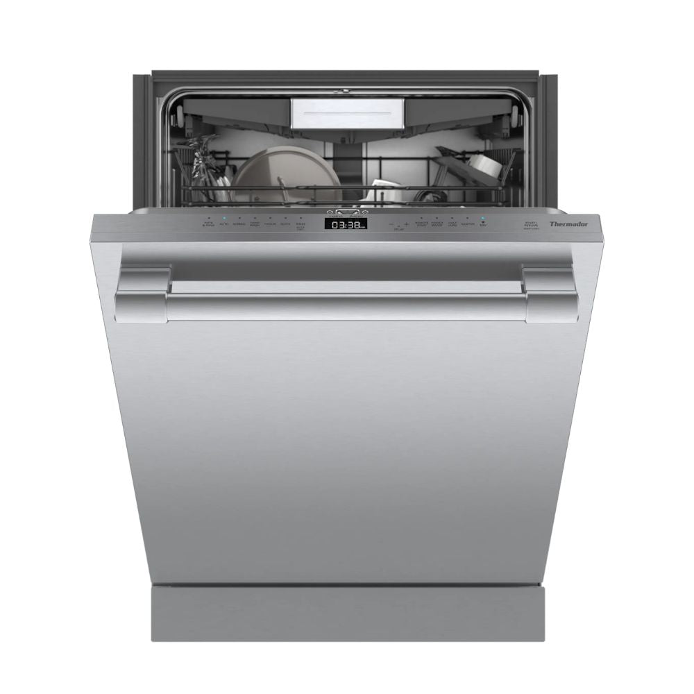 DWHD760CFP 24 Inch Built-In Dishwasher with 16 Place Settings, 44 dBA Operation, StarDry™ with Zeolite, Adjustable Chef’s Tool Drawer®, PowerBoost®, Sanitize Option, AquaStop® Protection, Crystal Protect®, and Wi-Fi Connectivity.